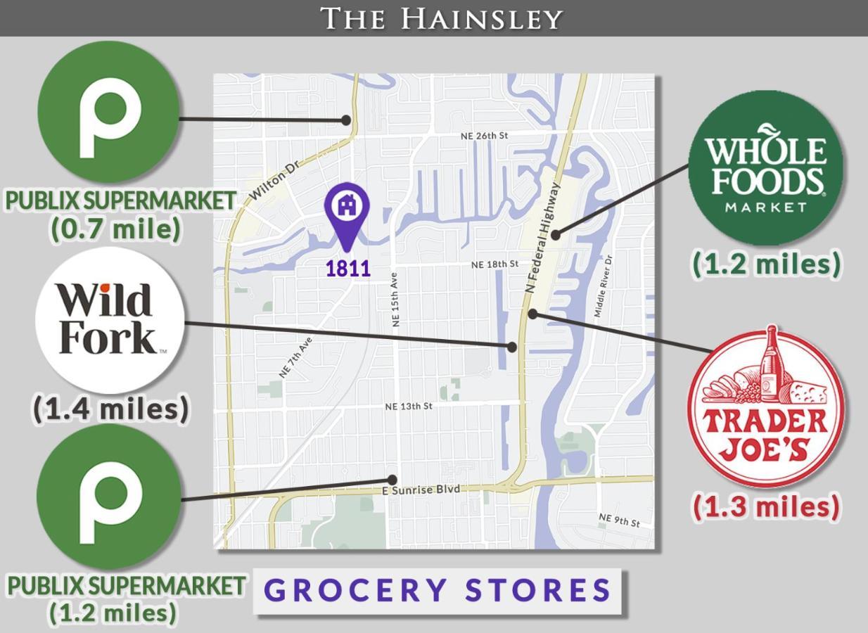 Hainsley Apartments - Walk To Wilton Drive 포트 로더데일 외부 사진