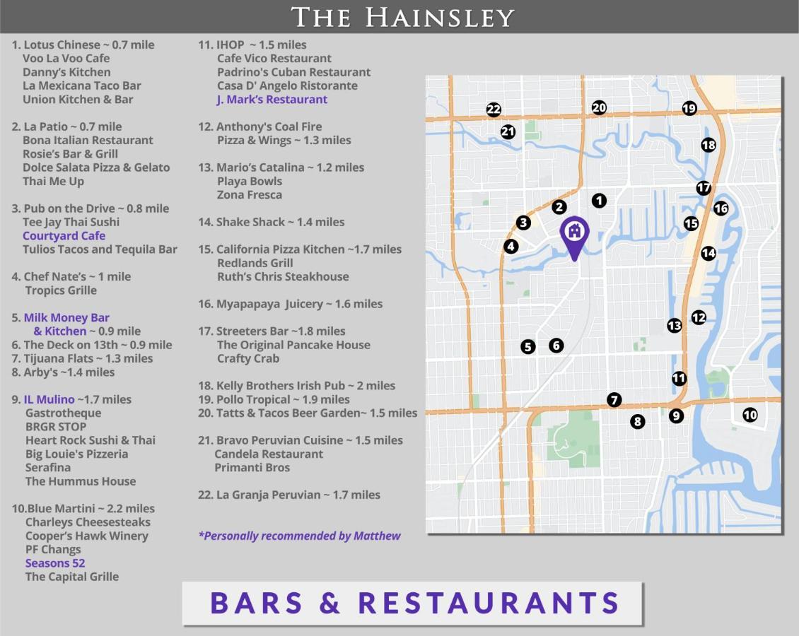 Hainsley Apartments - Walk To Wilton Drive 포트 로더데일 외부 사진